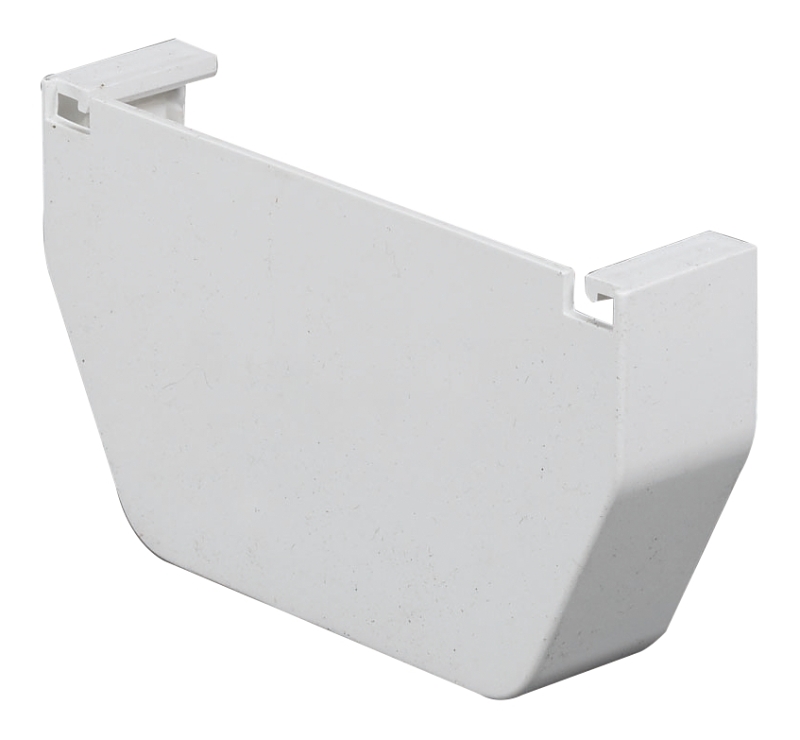 CAP END CONTEMP VINYL WHT 5IN 