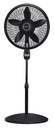 FAN PEDESTAL W/REMOTE BLK 18IN