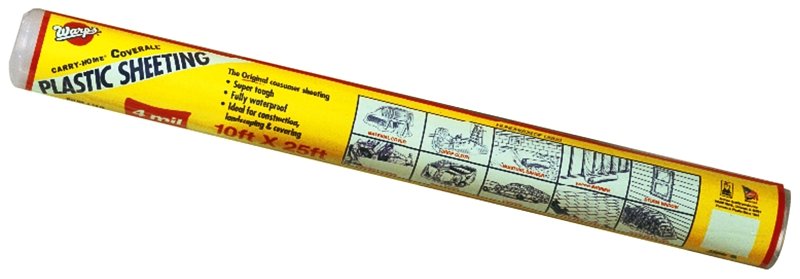 POLY FILM DSP 4MIL CLR 10X25FT