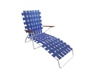 CHAIR LOUNGE WEB FOLDING BLUE 