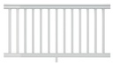 RAIL KT W/SQ BLSTR WH 6FTX36IN