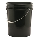 PAIL PLASTIC BLACK 0.7MIL 5GA 