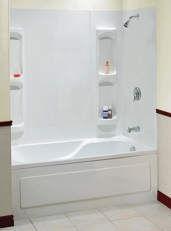 TUB SURROUND UTAH 5PC WHT 59IN
