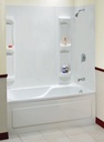 TUB SURROUND UTAH 5PC WHT 59IN