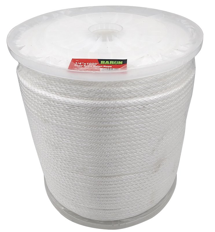 ROPE NYLN WHITE 1/4IN X 1000FT