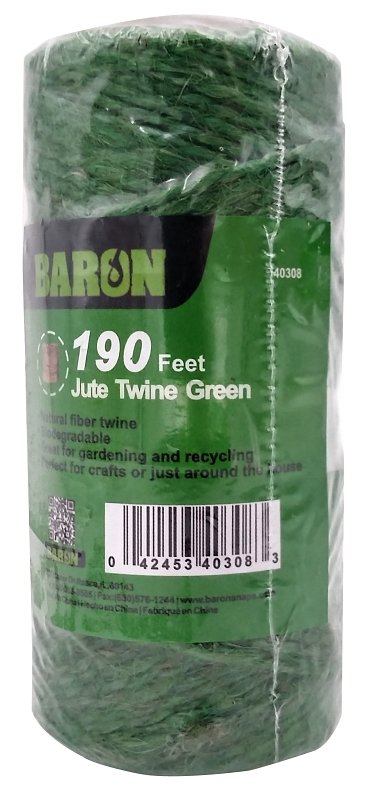 TWINE JUTE GREEN 190FT        