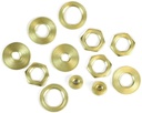 LOCKNUTS ASSORTED SOLID BRASS 