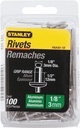 RIVET 1/8X1/2IN ALUMINUM 100PK