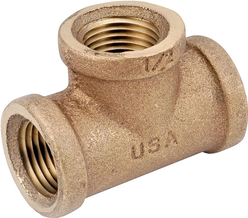 TEE BRASS 1FPT                