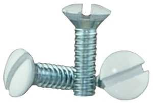 SCREWS WALL PLT 6/32X1/2IN WHT