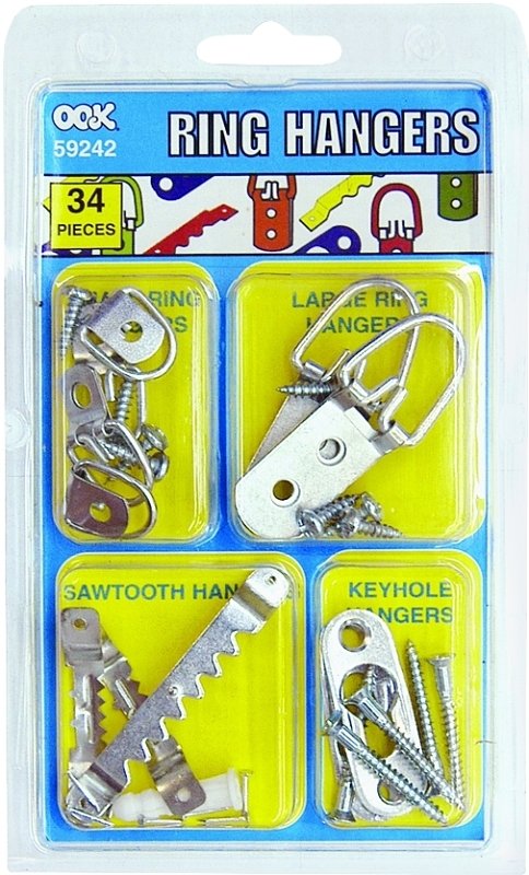 HANGER PICTURE KIT ASSTD ZINC 