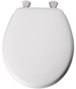 TOILET SEAT RND WD ENML WHITE 