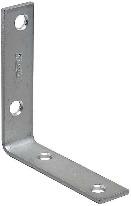 BRACE CORNER STL 3X3/4IN ZNC  