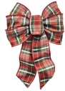 BOW W/GLD HGHLGHTS RED/GRN/WHT