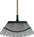 RAKE LAWN/LEAF STEEL HEAD 19IN