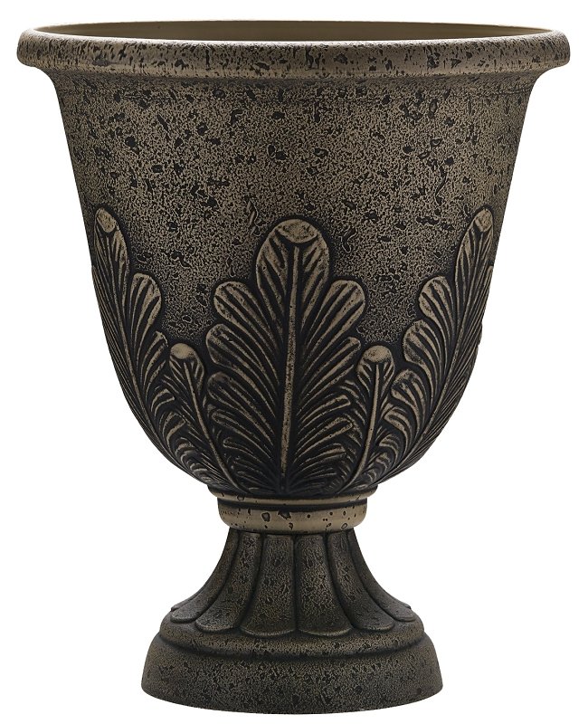 URN ACANTHUS BRONZE 16IN      