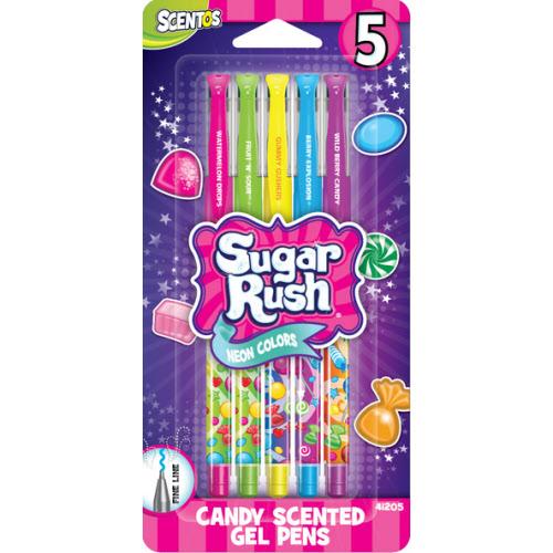 5PK S.R. GEL PENS - SCENTED