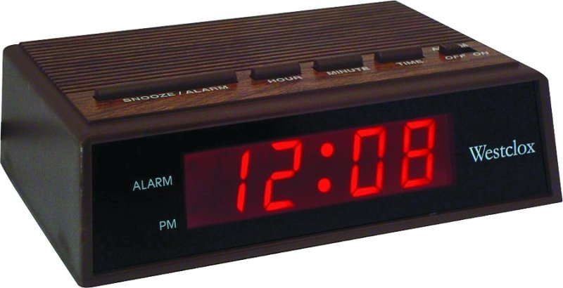 CLOCK ALARM LED DIG WDGRN .6IN