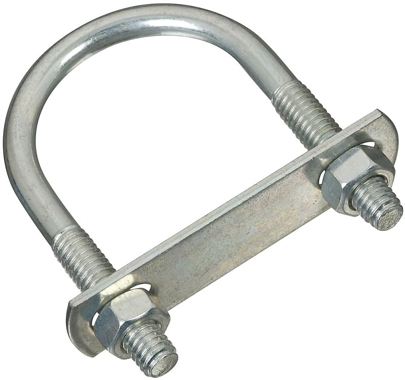 BOLT U W/NUT 5/16X1-3/4X3 ZINC