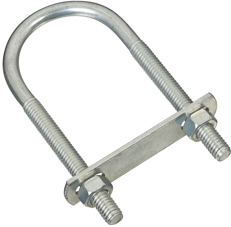 BOLT U W/NT 5/16X2X3IN ZNCPLTD