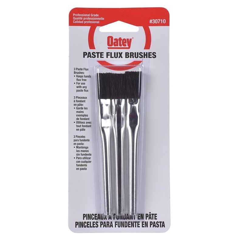 SOLDER FLUX BRUSH 3X1/2IN PK3 