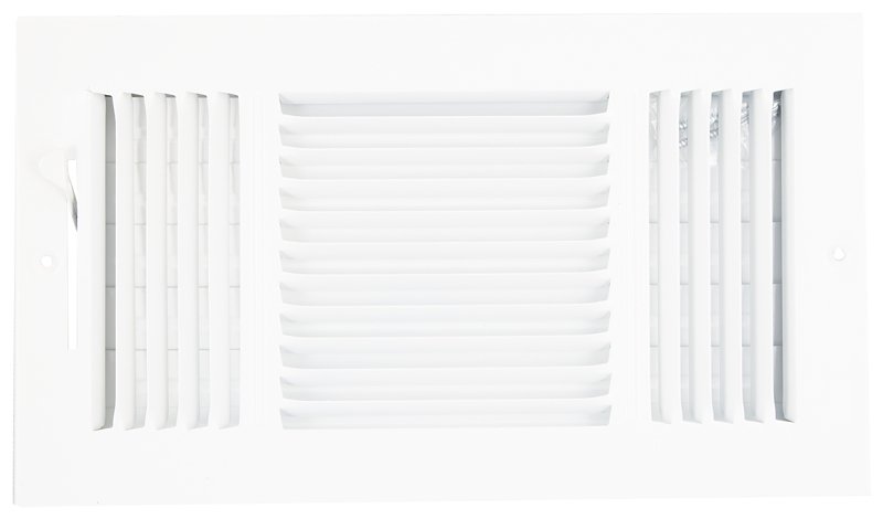 REGISTER SIDEWALL 3WY 12X6 WHT
