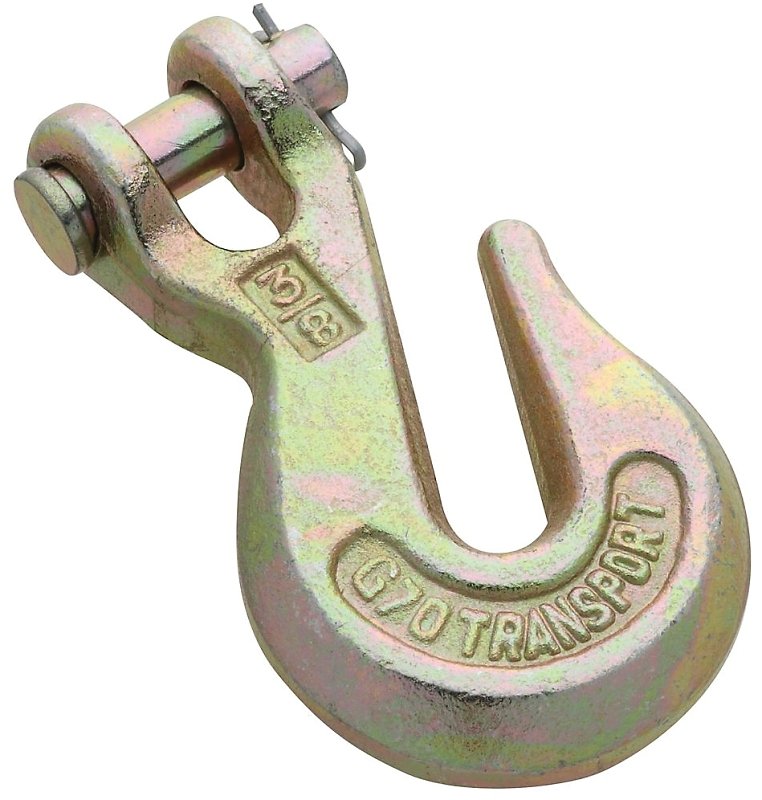 HOOK CLVS GRB CHRMT/YEL 3/8IN 