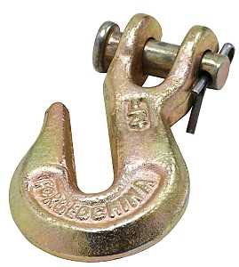 HOOK CLVS GRB CHRMT/YEL 1/4IN 