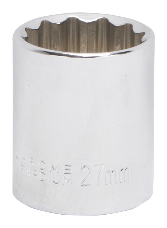 SOCKET STD 27MMX12PT 1/2DRIVE 