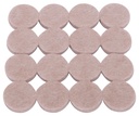 PADS ROUND FELT HD 1IN BEIGE  