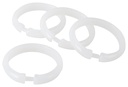 RING SHOWER CURTAIN FROST 12PC