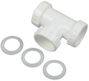 TEE SLIP JOINT 1-1/2IN WHITE  