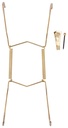PLATE HANGER 8-11IN POL BRASS 