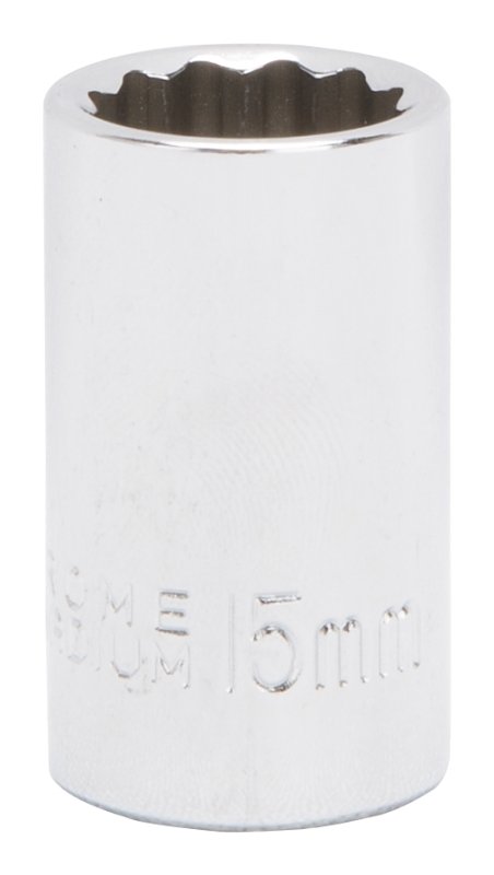 SOCKET STD 15MMX12PT 1/2DRIVE 