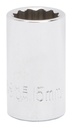 SOCKET STD 15MMX12PT 1/2DRIVE 