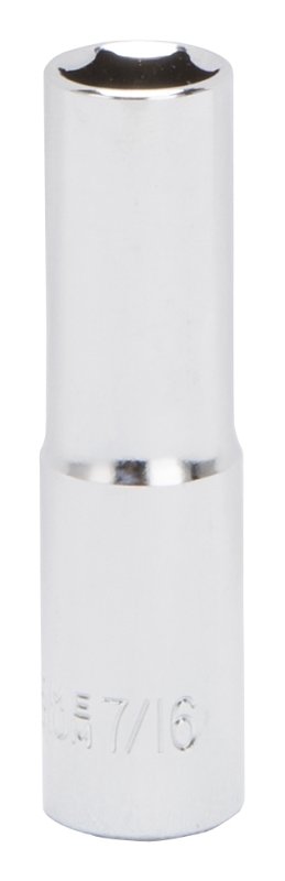 SOCKET DEEP 3/8DR 7/16IN X 6PT