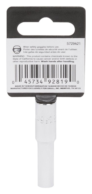SOCKET DEEP 6MMX6PT 1/4DRIVE  