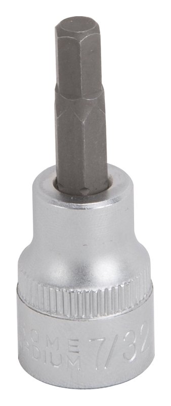 SOCKET HX BIT 7/32IN 3/8DR SAE