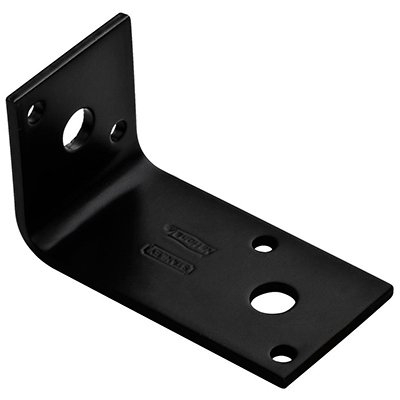 BRACE CORNER 2.5X1.5X1/8 BLK  