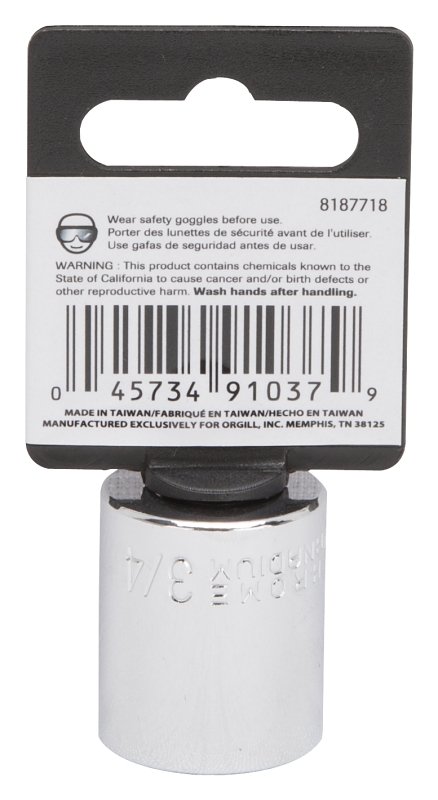 SOCKET STD 3/4INX6PT 3/8DR    