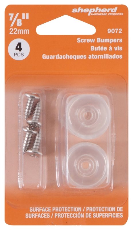 SCREW BUMPER CLEAR 7/8IN      