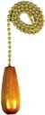 CHAIN PULL W/NAT WOOD CYL 12IN