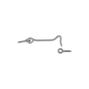 HOOK/EYE GATE ZINC PLATED 4IN 