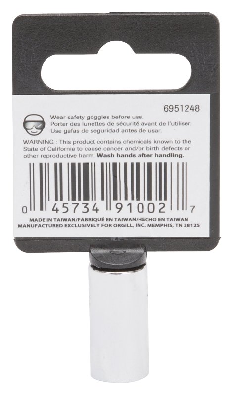 SOCKET STD 11/32INX6PT 1/4DR  
