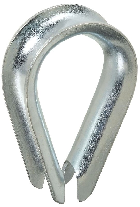 THIMBLE WIRE CBL ZN PLT 1/2IN 
