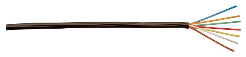 CABLE THERMOSTAT18/7 250FT BRN