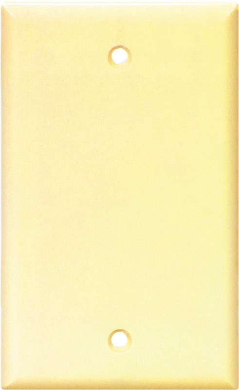 WALL PLATE BLANK 1G IVORY 1PK 