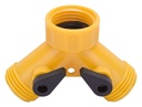 Y-CONNECTOR HSE PLST W/SHUTOFF