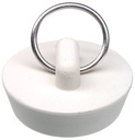 STOPPER DRAIN RUBBER 1-1/4 WHT