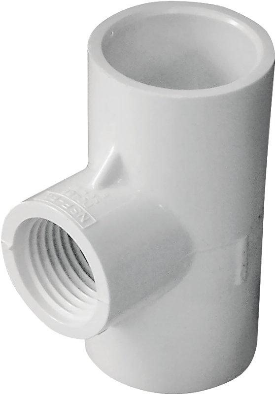 TEE PVC 3/4S X 3/4S X 1/2FIP  